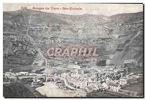Bild des Verkufers fr Carte Postale Ancienne Gorges du Tarn Ste Enimie zum Verkauf von CPAPHIL