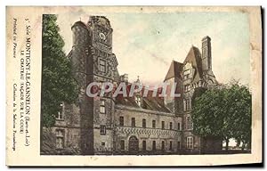 Carte Postale Ancienne Montigny le Gannelon Eure et Loire le Château Façade sur la Cour
