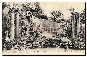 Seller image for Carte Postale Ancienne Paris le Monument d'Alfred de Musset for sale by CPAPHIL