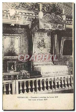 Bild des Verkufers fr Carte Postale Ancienne Versailles Chambre a coucher de Louis XIV zum Verkauf von CPAPHIL