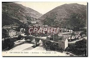 Bild des Verkufers fr Carte Postale Ancienne Les Gorges du Tarn Ste Enimie vue gnrale zum Verkauf von CPAPHIL