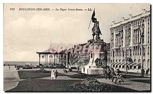 Bild des Verkufers fr Carte Postale Ancienne Boulogne sur Mer La Digue Sainte Beuve zum Verkauf von CPAPHIL