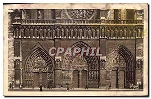 Seller image for Carte Postale Ancienne Les Petits Tableaux de Paris Notre Dame le Triple Portail et la Galerie for sale by CPAPHIL