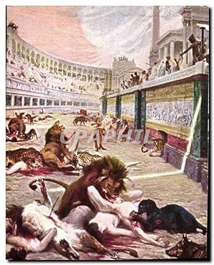 Image du vendeur pour Image Jeux du cirque Rome Lions Pantheres Tigre mis en vente par CPAPHIL