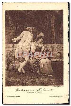 Image du vendeur pour Carte Postale Ancienne Parole d'Amore F.Andreotte mis en vente par CPAPHIL