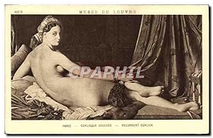 Immagine del venditore per Carte Postale Ancienne Musee du Louvre Odalisque Couchee Recumbent Odalisk venduto da CPAPHIL