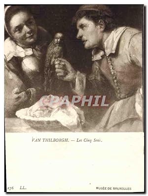 Bild des Verkufers fr Carte Postale Ancienne Van Thilborgh Les Cinq Sens zum Verkauf von CPAPHIL
