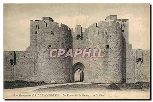 Bild des Verkufers fr Carte Postale Ancienne Remparts d'Aigues Mortes La Porte de la Reine zum Verkauf von CPAPHIL