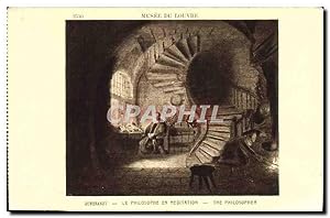 Image du vendeur pour Carte Postale Ancienne Le Philosophe en Meditation Rembrandt Paris Musee du Louvre mis en vente par CPAPHIL