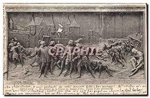 Seller image for Carte Postale Ancienne Orleans Bas Reliefs de la Statue de Jeanne d'Arc prisonniere for sale by CPAPHIL