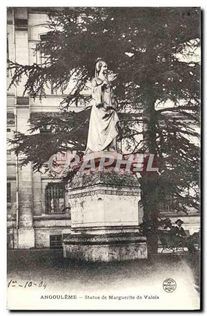 Carte Postale Ancienne Angouleme Statue de Marguerite de Valois