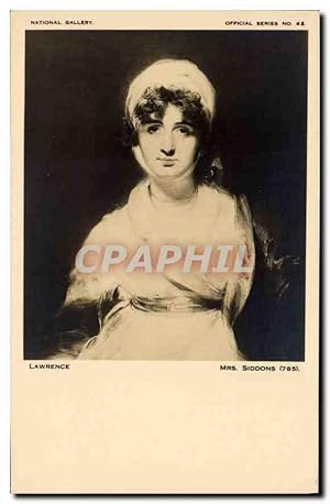 Carte Postale Ancienne National Gallery Lawrence Mrs Siddons