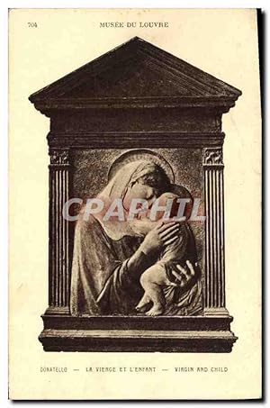 Image du vendeur pour Carte Postale Ancienne Musee du Louvre Donatello La Vierge et l'Enfant mis en vente par CPAPHIL