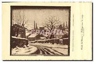 Seller image for Carte Postale Ancienne Musee de Macon Village sous la neige Jean Plumet for sale by CPAPHIL