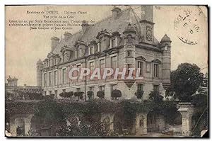 Carte Postale Ancienne Environs de Dreux Château d'Anet vue prise de la Cour