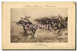 Carte Postale Ancienne L'Armee française La Charge