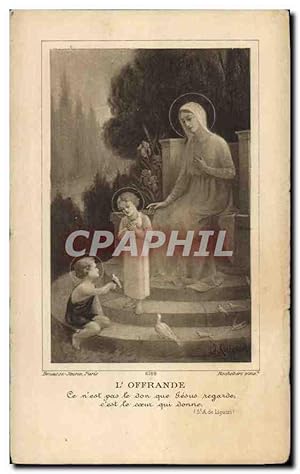 Seller image for Image L'Offrande Souvenir de Ma Communion Solennelle l'Eglise Saint Germain Rennes for sale by CPAPHIL