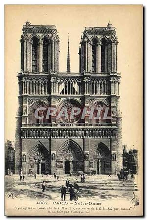 Seller image for Carte Postale Ancienne Paris Notre Dame Style ogival for sale by CPAPHIL