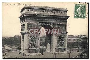 Carte Postale Ancienne Paris L'Arc de Triomphe
