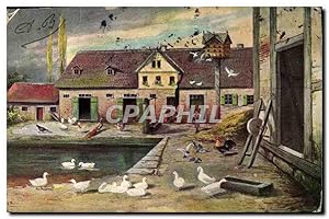 Seller image for Carte Postale Ancienne Basse cour for sale by CPAPHIL