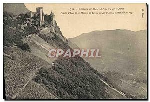 Carte Postale Ancienne Château de Miolans vu de l'Ouest Prison d'Etat de la Maison de Savoie au XVI