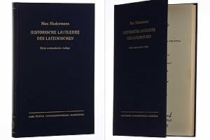 Imagen del vendedor de Historische Lautlehre des Lateinischen. 3., neubearb. Aufl. a la venta por Antiquariat Lehmann-Dronke