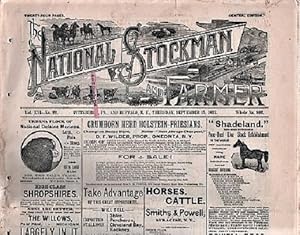 Seller image for THE NATIONAL STOCKMAN AND FARMER, Vol. XVI, No. 22, September 15, 1892 for sale by R & A Petrilla, IOBA