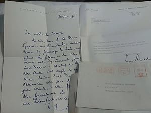 Autograph ; 2 Briefe von Klaus Mehnert