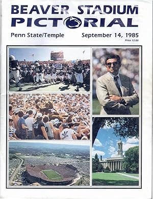 Image du vendeur pour Beaver Stadium Pictorial: Penn State vs. Temple University, September 14, 1985: Official Program mis en vente par Dorley House Books, Inc.