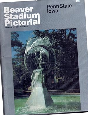 Image du vendeur pour Beaver Stadium Pictorial: Penn State vs. University of Iowa, September 17, 1983: Official Program mis en vente par Dorley House Books, Inc.