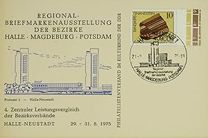 Fotokarte Regional-Briefmarkenausstellung der Bezirke Halle-Magdeburg-Potsdam,