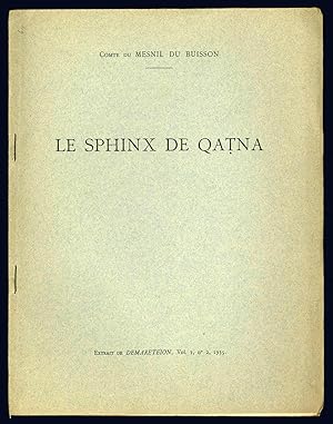 Imagen del vendedor de Le sphinx de Qatna. a la venta por Libreria Alberto Govi di F. Govi Sas