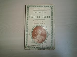 Image du vendeur pour CHRONIQUES DE L'OEIL DE BOEUF mis en vente par Le temps retrouv