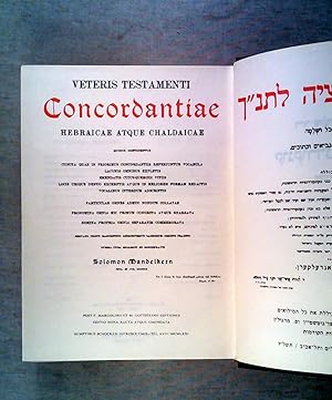 Veteris Testamenti Concordantiae: Hebraicae Atque Chaldaicae - 1. Teil