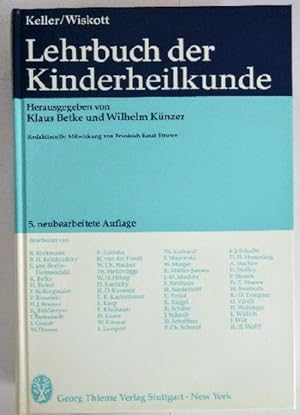 Bild des Verkufers fr Lehrbuch der Kinderheilkunde. Mit Schlssel zum Gegenstandskatalog zum Verkauf von KULTur-Antiquariat