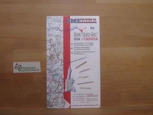 Bild des Verkufers fr Landkartenbeilage zu USA Canada zum Verkauf von Antiquariat im Kaiserviertel | Wimbauer Buchversand