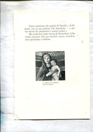 Immagine del venditore per LEI racconti della vita di Maria: Lamina 23: La Vergine col Bambino por giovanni Bellini venduto da EL BOLETIN