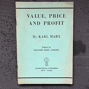 Bild des Verkufers fr Value, Price and Profit zum Verkauf von Cragsmoor Books