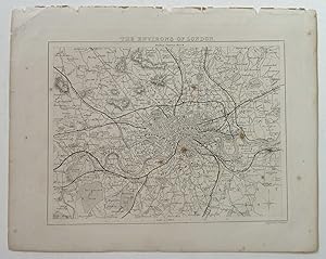 The Environs of London, 1835 Map