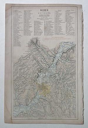 Bild des Verkufers fr Rome with its Environs, from Surveys by Baron Moltke zum Verkauf von Maynard & Bradley