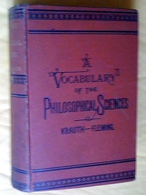 A Vocabulary of the Philosophical Sciences