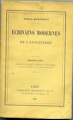ÉCRIVAINS MODERNES DE L'ANGLETERRE. 2e série