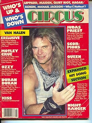 Seller image for Circus-David Lee Roth-Queen-Kiss-Michael Jackson-May-1984 for sale by DTA Collectibles