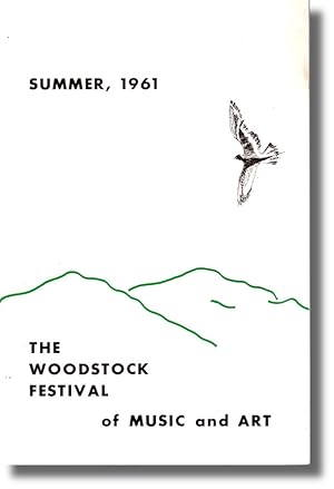 Woodstock Festival of Music and Art Summer, 1961 Program Guide