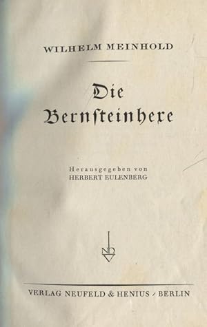 Seller image for Die Bernsteinhexe for sale by Flgel & Sohn GmbH