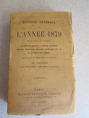 Histoire Generale De L'Annee 1879