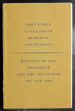 Imagen del vendedor de John Simon Guggenheim Memorial Foundation 1967 and 1968 a la venta por GuthrieBooks