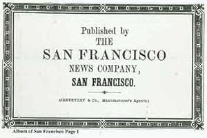 Victorian Views Album of San Francisco 1880s/1890s. (Facsimile of 19th Century View Book of Calif...