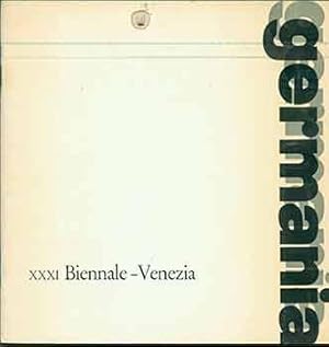 Immagine del venditore per XXXI Biennale di Venezia, 1962: Germania. (Published to accompany the exhibition: Biennale di Venezia/German Pavilion, Venetie?, 1962 - 1963.) venduto da Wittenborn Art Books