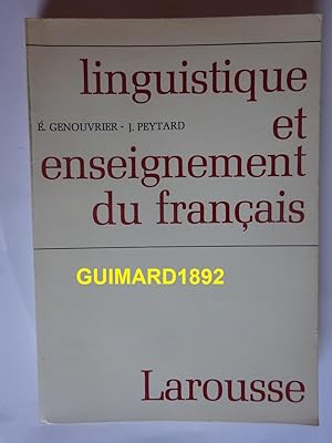 Linguistique et enseignement du français